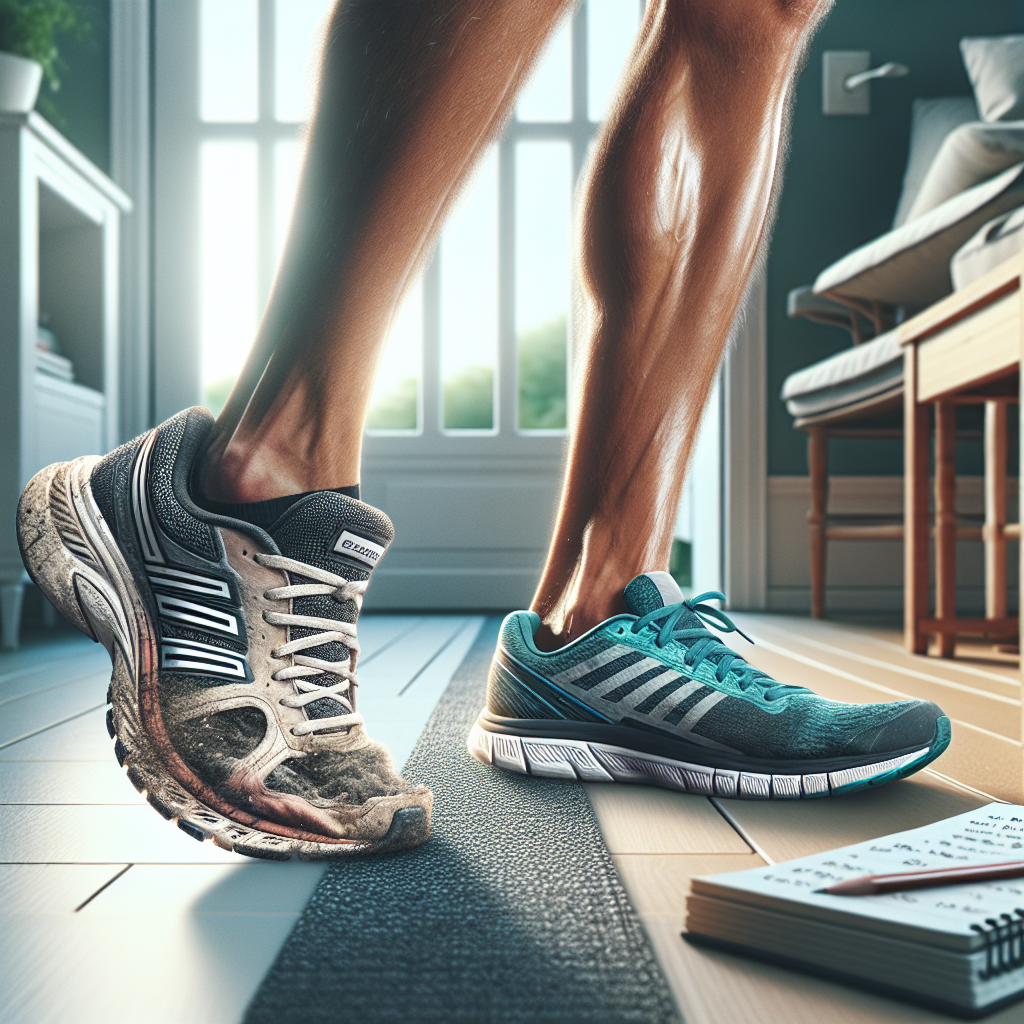 Running Shoes on Feet